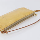 LOUIS VUITTON Monogram Vernis Lexington Accessory Pouch Beige M91010 Auth hk4073-6
