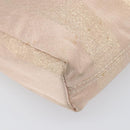 FENDI Chain Shoulder Bag Canvas Pink Gold Auth hk4075-16