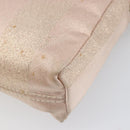 FENDI Chain Shoulder Bag Canvas Pink Gold Auth hk4075-17