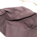 SAINT LAURENT Downtown Tote Bag Leather White Gold 175884 Auth hk4076-20
