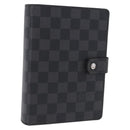 LOUIS VUITTON Damier Graphite Agenda MM Day Planner Cover R20242 LV Auth hk4077-1