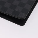 LOUIS VUITTON Damier Graphite Agenda MM Day Planner Cover R20242 LV Auth hk4077-16