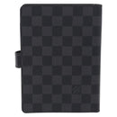 LOUIS VUITTON Damier Graphite Agenda MM Day Planner Cover R20242 LV Auth hk4077-2