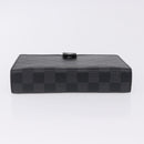 LOUIS VUITTON Damier Graphite Agenda MM Day Planner Cover R20242 LV Auth hk4077-4