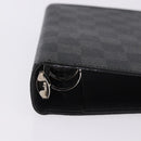 LOUIS VUITTON Damier Graphite Agenda MM Day Planner Cover R20242 LV Auth hk4077-7
