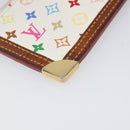 LOUIS VUITTON Multicolor Pochette Cles Coin Purse White M92655 LV Auth hk4078-16