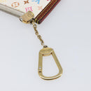 LOUIS VUITTON Multicolor Pochette Cles Coin Purse White M92655 LV Auth hk4078-9