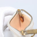 LOUIS VUITTON Multicolor Pochette Cles Coin Purse White M92655 LV Auth hk4078-18