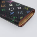 LOUIS VUITTON Multicolor Multicles 4 Key Case Black M93732 LV Auth hk4079-15