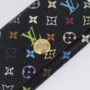 LOUIS VUITTON Multicolor Multicles 4 Key Case Black M93732 LV Auth hk4079-17