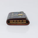 LOUIS VUITTON Multicolor Multicles 4 Key Case Black M93732 LV Auth hk4079-4