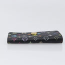 LOUIS VUITTON Multicolor Multicles 4 Key Case Black M93732 LV Auth hk4079-5
