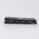 LOUIS VUITTON Multicolor Multicles 4 Key Case Black M93732 LV Auth hk4079-6