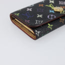 LOUIS VUITTON Multicolor Multicles 4 Key Case Black M93732 LV Auth hk4079-14