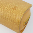 LOUIS VUITTON Epi Dauphine PM Pouch Yellow M48449 LV Auth hk4081-8