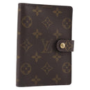 LOUIS VUITTON Monogram Agenda PM Day Planner Cover R20005 LV Auth hk4082-1