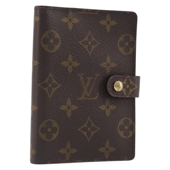 LOUIS VUITTON Monogram Agenda PM Day Planner Cover R20005 LV Auth hk4082