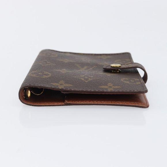 LOUIS VUITTON Monogram Agenda PM Day Planner Cover R20005 LV Auth hk4082