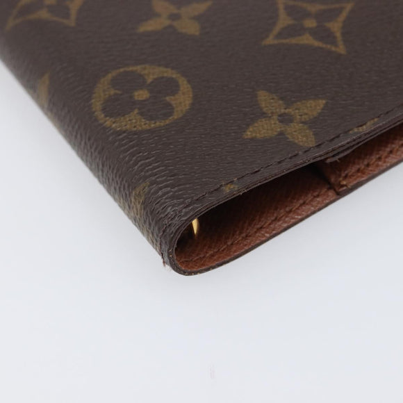 LOUIS VUITTON Monogram Agenda PM Day Planner Cover R20005 LV Auth hk4082