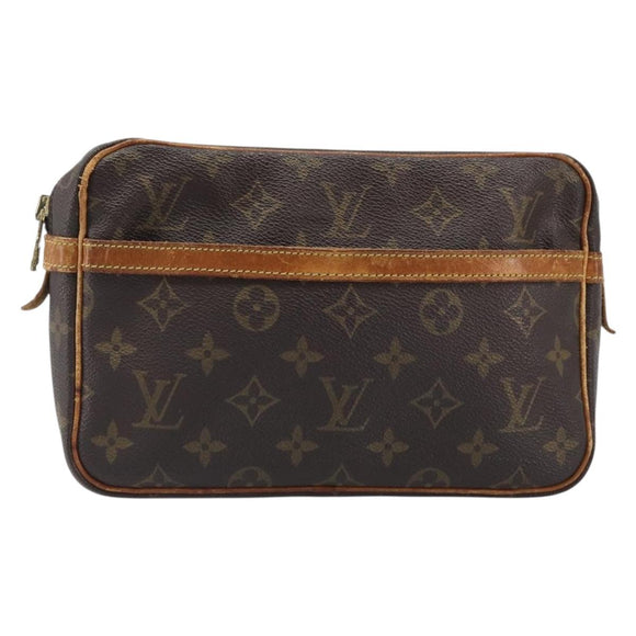 LOUIS VUITTON Monogram Compiegne 23 Clutch Bag M51847 LV Auth hk4085