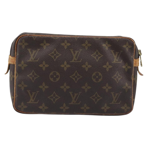 LOUIS VUITTON Monogram Compiegne 23 Clutch Bag M51847 LV Auth hk4085