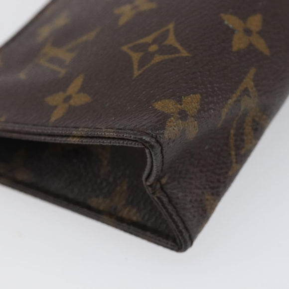 LOUIS VUITTON Monogram Poche Toilette 15 Pouch M47546 LV Auth hk4086