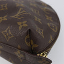 LOUIS VUITTON Monogram Trousse Demi Ronde Cosmetic Pouch M47520 LV Auth hk4091-15