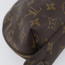 LOUIS VUITTON Monogram Trousse Demi Ronde Cosmetic Pouch M47520 LV Auth hk4091-16