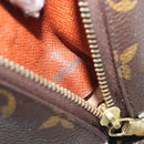 LOUIS VUITTON Monogram Trousse Demi Ronde Cosmetic Pouch M47520 LV Auth hk4091-12