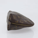 LOUIS VUITTON Monogram Trousse Demi Ronde Cosmetic Pouch M47520 LV Auth hk4091-3