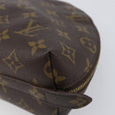 LOUIS VUITTON Monogram Trousse Demi Ronde Cosmetic Pouch M47520 LV Auth hk4091-7