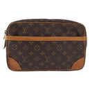 LOUIS VUITTON Monogram Compiegne 28 Clutch Bag M51845 LV Auth hk4095-13
