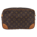 LOUIS VUITTON Monogram Compiegne 28 Clutch Bag M51845 LV Auth hk4095-2