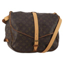 LOUIS VUITTON Monogram Saumur 35 Shoulder Bag M42254 LV Auth hk4113-1