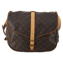LOUIS VUITTON Monogram Saumur 35 Shoulder Bag M42254 LV Auth hk4113-13