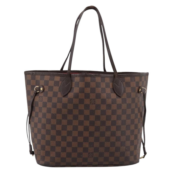 LOUIS VUITTON Damier Ebene Neverfull MM Tote Bag N51105 LV Auth hk4116