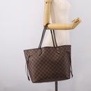 LOUIS VUITTON Damier Ebene Neverfull MM Tote Bag N51105 LV Auth hk4116-26