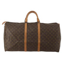 LOUIS VUITTON Monogram Keepall 60 Boston Bag M41422 LV Auth hk4118-2