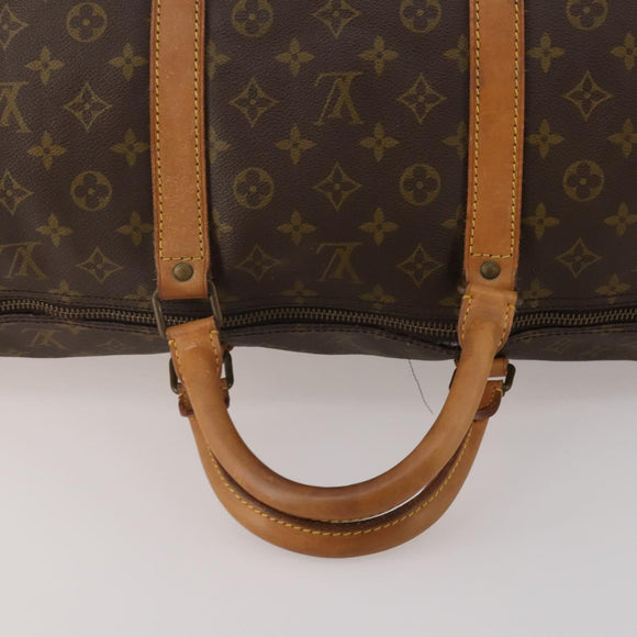 LOUIS VUITTON Monogram Keepall 60 Boston Bag M41422 LV Auth hk4118