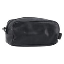 GUCCI Pouch Leather Black Silver 039 0974 Auth hk4120-1