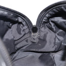 GUCCI Pouch Leather Black Silver 039 0974 Auth hk4120-18