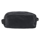 GUCCI Pouch Leather Black Silver 039 0974 Auth hk4120-3