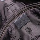 GUCCI GG Canvas Guccissima Shoulder Bag Leather Black Gold Auth hk4122-18