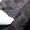 GUCCI GG Canvas Guccissima Shoulder Bag Leather Black Gold Auth hk4122-12