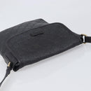 GUCCI GG Canvas Guccissima Shoulder Bag Leather Black Gold Auth hk4122-6