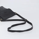 GUCCI GG Canvas Guccissima Shoulder Bag Leather Black Gold Auth hk4122-7