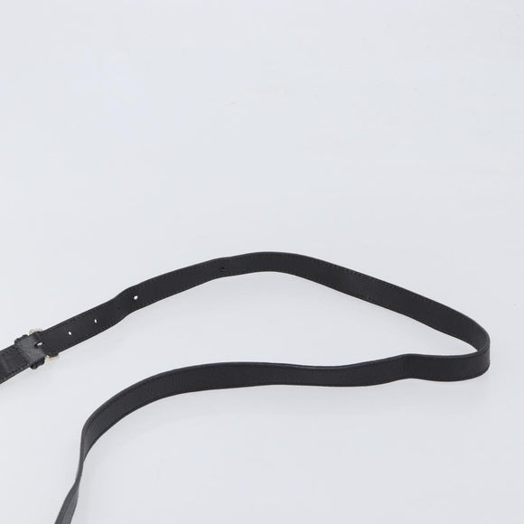 GUCCI GG Canvas Guccissima Shoulder Bag Leather Black Gold Auth hk4122
