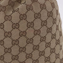 GUCCI GG Canvas Drawstring Bag Beige Silver 014 1136 Auth hk4124-3