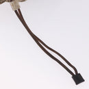 GUCCI GG Canvas Drawstring Bag Beige Silver 014 1136 Auth hk4124-9