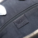 GUCCI GG Canvas Hand Bag Black Gold 141471 Auth hk4126-19